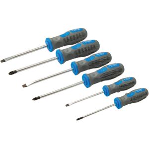 Silverline General Purpose Soft Grip Handles Screwdriver Hand DIY Tool Pack Of 6 Silverline General Purpose Soft Grip Handles Screwdriver Hand DIY Tool Pack Of 6