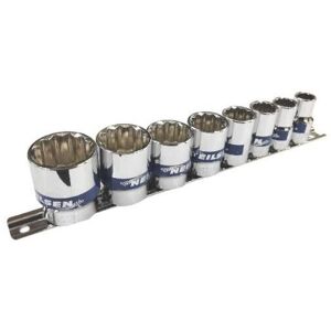 Neilsen CT1783 Deep 1/2in Drive Sockets, 8pc Whitworth BSW Cr-V On Rail Hanger Neilsen CT1783 Deep 1/2in Drive Sockets, 8pc Whitworth BSW Cr-V On Rail Hanger