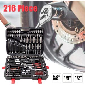 Unbranded 216pc Socket Set Screwdriver Bits Ratchet Torx 1/2'' 1/4'' 3/8'' Unbranded 216pc Socket Set Screwdriver Bits Ratchet Torx 1/2'' 1/4'' 3/8''