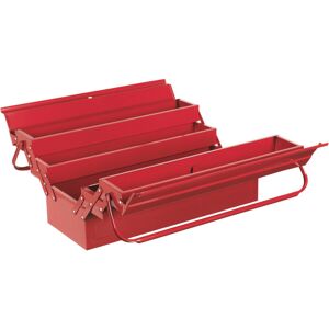 Loops 530 x 210 x 220mm Cantilever Toolbox - RED - 4 Tray Portable Tool Storage Case Loops 530 x 210 x 220mm Cantilever Toolbox - RED - 4 Tray Portable Tool Storage Case