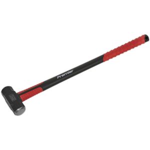 Loops 7lb Sledge Hammer - Fibreglass Handle - Rubber Grip - Fine Grained Carbon Steel Loops 7lb Sledge Hammer - Fibreglass Handle - Rubber Grip - Fine Grained Carbon Steel