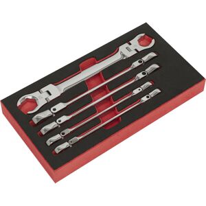 Loops 5 PACK Flexible Head Flare Nut Spanner Set - Compression Joint / Brake Wrench Loops 5 PACK Flexible Head Flare Nut Spanner Set - Compression Joint / Brake Wrench