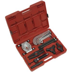 Loops 25 Piece Hydraulic Puller Set - Forged Bearing Separator - 10 Tonne Capacity Ram Loops 25 Piece Hydraulic Puller Set - Forged Bearing Separator - 10 Tonne Capacity Ram