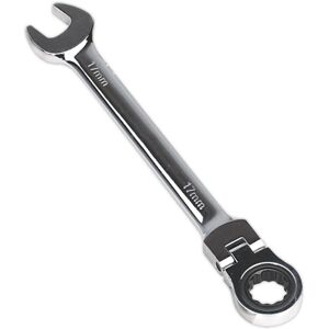 Loops 17mm Flexible Ratchet Combination Spanner - Flexible Ring Head - Chrome Vanadium Loops 17mm Flexible Ratchet Combination Spanner - Flexible Ring Head - Chrome Vanadium