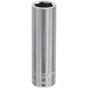 Loops 15mm Chrome Plated Deep Drive Socket - 1/2" Square Drive High Grade Carbon Steel Loops 15mm Chrome Plated Deep Drive Socket - 1/2" Square Drive High Grade Carbon Steel