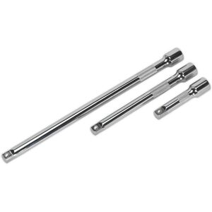 Loops 3 Piece Knurled Extension Bar Set - 3/8" Sq Drive - Spring-Ball Socket Retainer Loops 3 Piece Knurled Extension Bar Set - 3/8" Sq Drive - Spring-Ball Socket Retainer