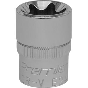 Loops E24 TRX Star Socket Bit - 1/2" Square Drive - PREMIUM Drop Forged Head Knurled Loops E24 TRX Star Socket Bit - 1/2" Square Drive - PREMIUM Drop Forged Head Knurled
