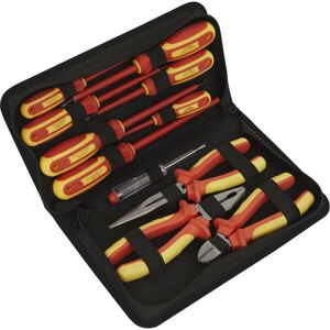 Loops 11pc Electricians Tool Kit - VDE Insulated Safety Tool Set - Screwdrivers Pliers Loops 11pc Electricians Tool Kit - VDE Insulated Safety Tool Set - Screwdrivers Pliers