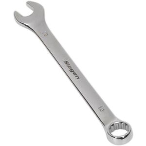 Loops Hardened Steel Combination Spanner - 13mm - Polished Chrome Vanadium Wrench Loops Hardened Steel Combination Spanner - 13mm - Polished Chrome Vanadium Wrench