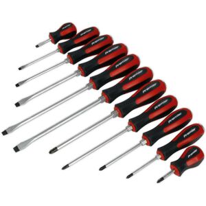 Loops - 11 PACK Hammer Through Screwdriver Set - Hardened Steel - Chisel Cap - Hand Tool Set Loops - 11 PACK Hammer Through Screwdriver Set - Hardened Steel - Chisel Cap - Hand Tool Set