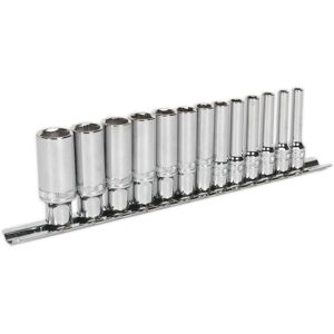 Loops 13 PACK DEEP Socket Set 1/4" Metric Square Drive - 6 Point LOCK-ON Rounded Heads Loops 13 PACK DEEP Socket Set 1/4" Metric Square Drive - 6 Point LOCK-ON Rounded Heads
