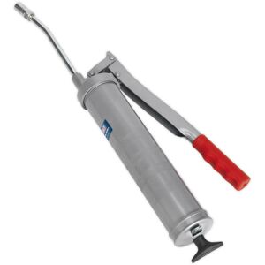 Loops Side Lever Grease Gun - 3-Way Fill - Contoured Pump Handle - Rigid Delivery Tube Loops Side Lever Grease Gun - 3-Way Fill - Contoured Pump Handle - Rigid Delivery Tube