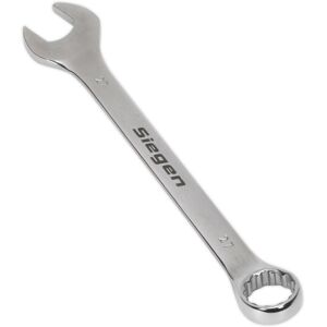 Loops Hardened Steel Combination Spanner - 27mm - Polished Chrome Vanadium Wrench Loops Hardened Steel Combination Spanner - 27mm - Polished Chrome Vanadium Wrench