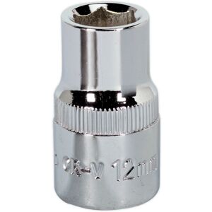 Loops 12mm Forged Steel Drive Socket - 1/2" Square Drive - Polished Chrome Vanadium Loops 12mm Forged Steel Drive Socket - 1/2" Square Drive - Polished Chrome Vanadium