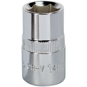 Loops 14mm Forged Steel Drive Socket - 1/2" Square Drive - Polished Chrome Vanadium Loops 14mm Forged Steel Drive Socket - 1/2" Square Drive - Polished Chrome Vanadium