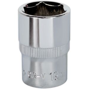 Loops 19mm Forged Steel Drive Socket - 1/2" Square Drive - Polished Chrome Vanadium Loops 19mm Forged Steel Drive Socket - 1/2" Square Drive - Polished Chrome Vanadium