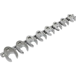 Loops 8pc Open Ended Crows Foot Nut Spanner Socket Set - 3/8" Square Drive Imperial Loops 8pc Open Ended Crows Foot Nut Spanner Socket Set - 3/8" Square Drive Imperial
