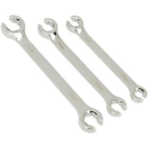 Loops 3 PACK Flare Nut Spanner Set -Compression Joint Wrench / Crow Foot Brake Spanner Loops 3 PACK Flare Nut Spanner Set -Compression Joint Wrench / Crow Foot Brake Spanner