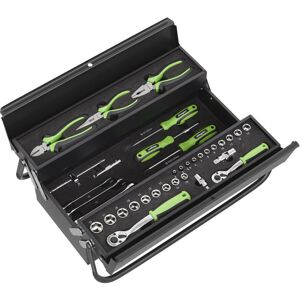 Loops 70pc Tool Set & Cantilever Portable Tool Box Storage Unit - Sockets Spanners Bit Loops 70pc Tool Set & Cantilever Portable Tool Box Storage Unit - Sockets Spanners Bit
