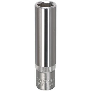 Loops 8mm Forged Steel Deep Drive Socket - 1/4" Square Drive Chrome Vanadium Socket Loops 8mm Forged Steel Deep Drive Socket - 1/4" Square Drive Chrome Vanadium Socket