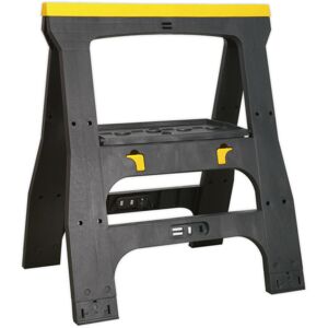 Loops Heavy Duty Folding Workshop Trestle - Rubber Feet - 810mm Height - Composite Loops Heavy Duty Folding Workshop Trestle - Rubber Feet - 810mm Height - Composite