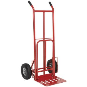 Loops 250kg Heavy Duty Folding Sack Truck & Pneumatic Tyres - Extra Deep Box Shelf Loops 250kg Heavy Duty Folding Sack Truck & Pneumatic Tyres - Extra Deep Box Shelf