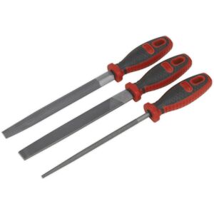 Loops - 3 Piece Engineers 200mm File Set - Flat Half-Round - Round - File Set Loops - 3 Piece Engineers 200mm File Set - Flat Half-Round - Round - File Set