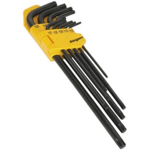 Loops 9 Piece Extra Long TRX-Star Key Set - 85mm to 160mm Length - T10 to T50 Size Loops 9 Piece Extra Long TRX-Star Key Set - 85mm to 160mm Length - T10 to T50 Size