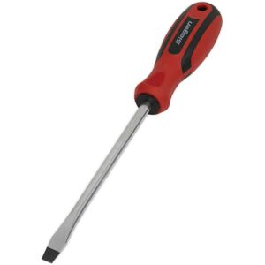 Loops Slotted 8 x 150mm Screwdriver with Soft Grip Handle - Chrome Vanadium Shaft Loops Slotted 8 x 150mm Screwdriver with Soft Grip Handle - Chrome Vanadium Shaft