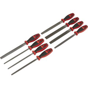 Loops 8 Piece Engineers File & Wood Rasp Set - Double Cut - Medium-Coarse - Soft Grip Loops 8 Piece Engineers File & Wood Rasp Set - Double Cut - Medium-Coarse - Soft Grip