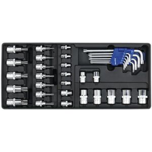 Loops 35 Piece PREMIUM TRX-Star Key Socket Bit & Socket Set with Modular Tool Tray Loops 35 Piece PREMIUM TRX-Star Key Socket Bit & Socket Set with Modular Tool Tray