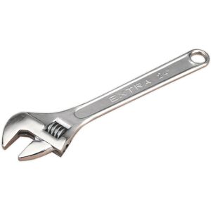 Loops 600mm Adjustable Wrench - Chrome Plated Steel - 62mm Offset Jaws - Spanner Loops 600mm Adjustable Wrench - Chrome Plated Steel - 62mm Offset Jaws - Spanner