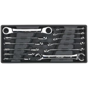 Loops 12 Piece PREMIUM Flare Nut & Ratchet Ring Spanner Set with Modular Tool Tray Loops 12 Piece PREMIUM Flare Nut & Ratchet Ring Spanner Set with Modular Tool Tray