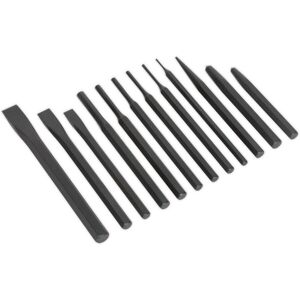 Loops 12 Piece Punch & Chisel Set - Hardened & Tempered - Tool Loops 12 Piece Punch & Chisel Set - Hardened & Tempered - Tool