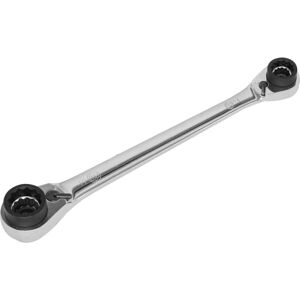 Loops 8-in-1 Double Ended Reversible Ratchet Ring Spanner - Slim Handled Metric Wrench Loops 8-in-1 Double Ended Reversible Ratchet Ring Spanner - Slim Handled Metric Wrench