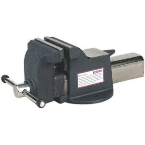 Loops Heavy-Duty Bench Mounted Steel Vice - 100mm Jaw Width - Built In Anvil Loops Heavy-Duty Bench Mounted Steel Vice - 100mm Jaw Width - Built In Anvil