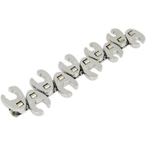 Loops 10pc Open Ended Flare Nut / Crows Foot Spanner Socket Set - 3/8" Square Drive Loops 10pc Open Ended Flare Nut / Crows Foot Spanner Socket Set - 3/8" Square Drive