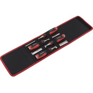Loops 4 Piece Hammer-Thru Wood Chisel Set - Bevel Edged Blades - Storage Pouch Loops 4 Piece Hammer-Thru Wood Chisel Set - Bevel Edged Blades - Storage Pouch