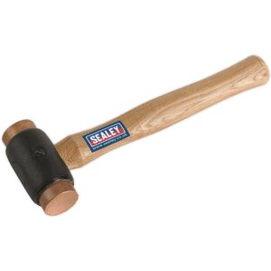 Loops 2.75lb Copper Faced Hammer - Hickory Wooden Shaft - Extra Heavy Construction Loops 2.75lb Copper Faced Hammer - Hickory Wooden Shaft - Extra Heavy Construction