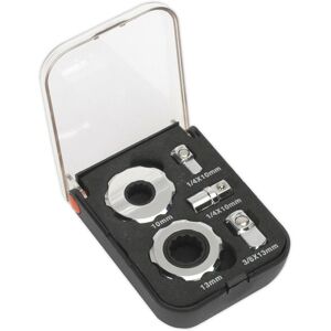 Loops 5 Piece Palm Ratchet Set - 1/4" & 3/8" Sq Drive - 72-Tooth Ratchet - Bit Adaptor Loops 5 Piece Palm Ratchet Set - 1/4" & 3/8" Sq Drive - 72-Tooth Ratchet - Bit Adaptor