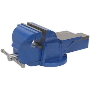 Loops Heavy Duty Bench Mountable Fixed Base Vice - 200mm Jaw Opening - Cast Iron Loops Heavy Duty Bench Mountable Fixed Base Vice - 200mm Jaw Opening - Cast Iron