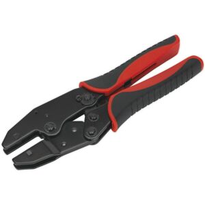 Loops Ratchet Crimping Tool Without Jaws - Steel Construction - Soft Grip Handles Loops Ratchet Crimping Tool Without Jaws - Steel Construction - Soft Grip Handles