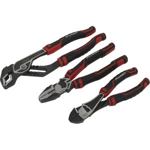 Loops 3 Piece High Leverage Pliers Set - Serrated Jaws - Comfort Grip Handles Loops 3 Piece High Leverage Pliers Set - Serrated Jaws - Comfort Grip Handles