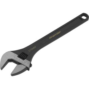 Loops 375mm Adjustable Drop Forged Steel Wrench - 41mm Offset Jaws Metric Calibration Loops 375mm Adjustable Drop Forged Steel Wrench - 41mm Offset Jaws Metric Calibration