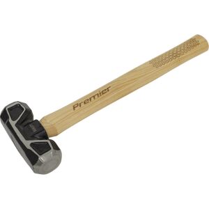 Loops 4lb Short Handle Sledge Hammer - Hickory Wooden Shaft - Drop Forged Carbon Steel Loops 4lb Short Handle Sledge Hammer - Hickory Wooden Shaft - Drop Forged Carbon Steel