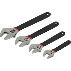 Loops 4 Piece Adjustable Wrench Set - 150mm 200mm 250mm 300mm - Machined Jaws - Metric Loops 4 Piece Adjustable Wrench Set - 150mm 200mm 250mm 300mm - Machined Jaws - Metric