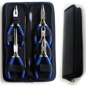 Loops 5 Piece Mini Hand Pliers Set Combination Bent Needle Long Diagonal Nose Loops 5 Piece Mini Hand Pliers Set Combination Bent Needle Long Diagonal Nose