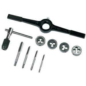 Loops 10 Piece 4mm 5mm 6mm 8mm Tap & Die Set Metric Wrench Die Holder Loops 10 Piece 4mm 5mm 6mm 8mm Tap & Die Set Metric Wrench Die Holder