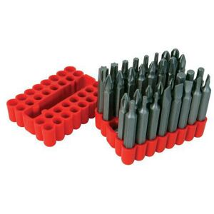 Loops 33 Piece Screwdriver Bit Set 50mm Chrome Vanadium Kit Phillips Pozzi Torx Loops 33 Piece Screwdriver Bit Set 50mm Chrome Vanadium Kit Phillips Pozzi Torx