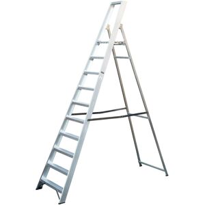 Loops 2.2m Aluminium Platform Step Ladders 10 Tread 3.8m Work Height HEAVY DUTY Steps Loops 2.2m Aluminium Platform Step Ladders 10 Tread 3.8m Work Height HEAVY DUTY Steps